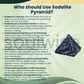 Natural Sodalite Crystal Pyramid – Gemstone Energy Pyramid for Wisdom, Communication & Spiritual Décor