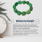 Soulwise Green Aventurine tumble bracelet for good relationships, happiness, health, and wealth, healing Crystal for Peace, Chakra Healing, and balancing.