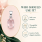 Natural Rose Quartz Gemstone Pendant – Oval-Cut Pink Crystal Jewellery