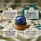 Lapis Lazuli Crystal Sphere (60–65mm) – Natural Healing Crystal Ball for Meditation, Reiki, Chakra Balancing, Focus & Home Décor