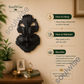 Black Tourmaline Crystal Face Carving – Natural Healing Crystal Décor for Protection, Grounding & Positive Energy