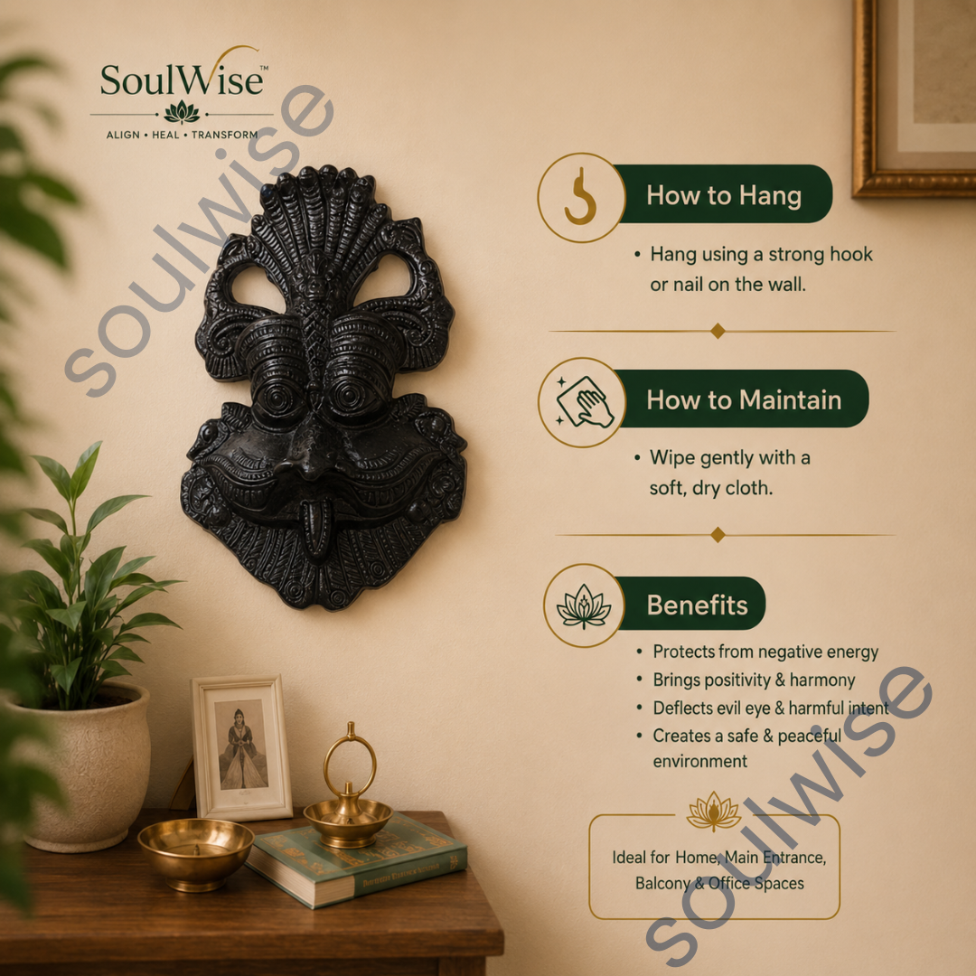Black Tourmaline Crystal Face Carving – Natural Healing Crystal Décor for Protection, Grounding & Positive Energy