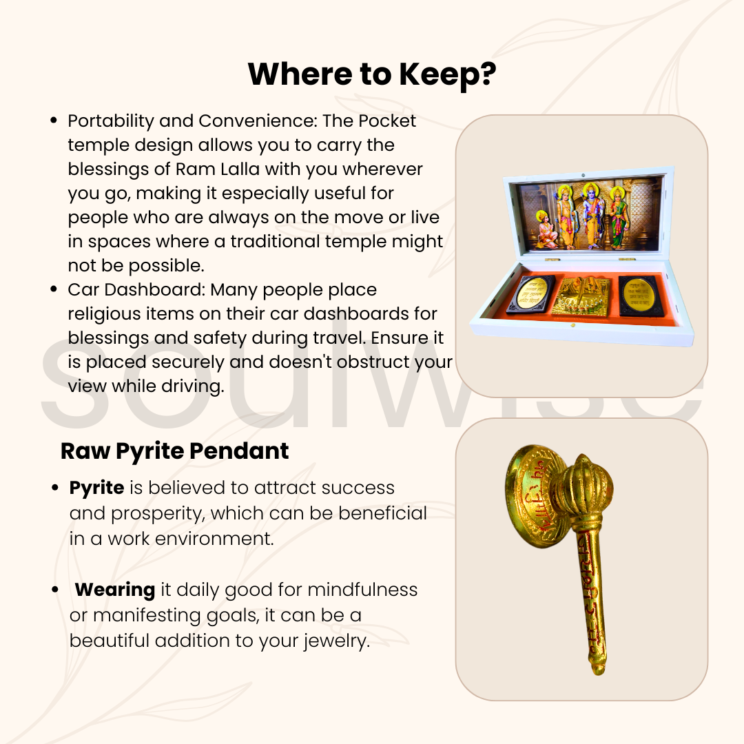 Diwali Special Ram Darbar Idol with Sidh Hanuman Ji Gadda with Stand – 3 Inch Gold-Plated | Divine Puja Combo for Home Temple, Mandir & Gifting | Auspicious Decor for Prosperity & Protection