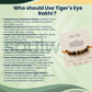 Tiger Eye 5 Beads Rakhi – Natural Crystal Rakhi for Courage, Confidence, Protection & Success