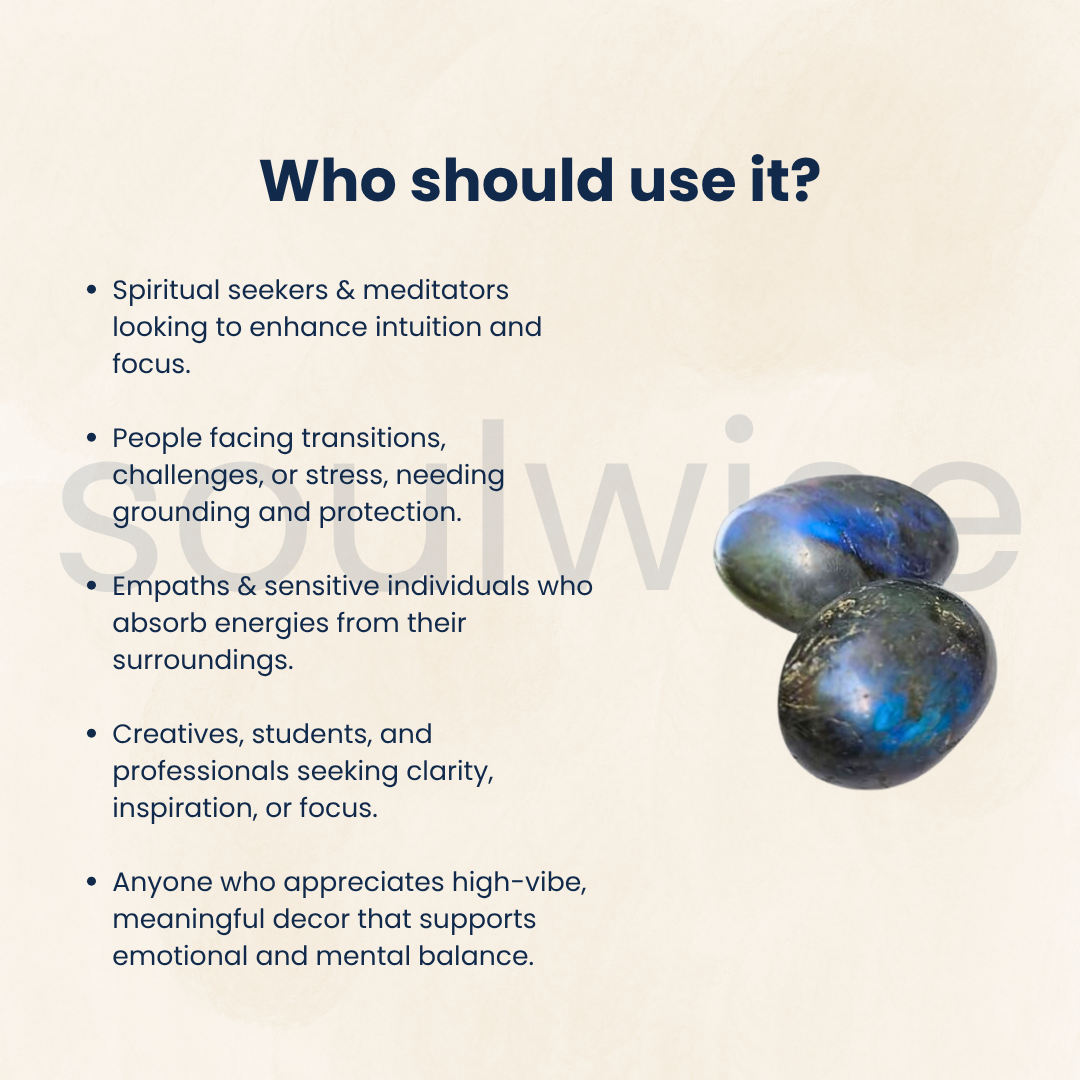 Labradorite Big Tumbles – Set of 2 Natural Healing Crystals, Polished