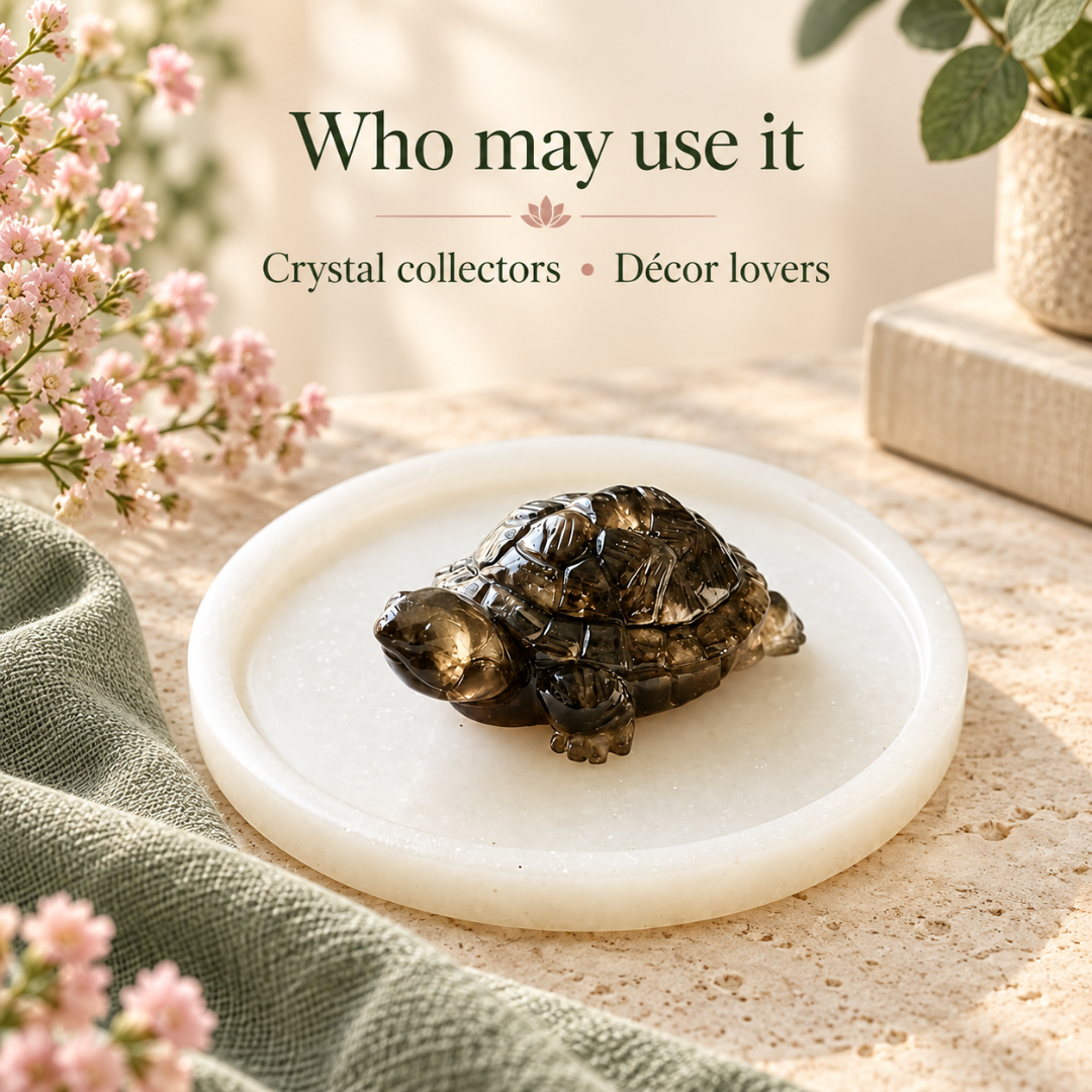 Pyrite Tortoise with Selenite Plate – Crystal Turtle Showpiece for Home Décor, Office Desk & Spiritual Gifting