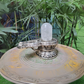 Premium Clear Quartz Shivaling with Silver Plated Base - 600g Sacred Spiritual Artifact for Meditation & Worship. 📿𝗦𝗵𝗿𝗮𝘃𝗮𝗻 𝗦𝗽𝗲𝗰𝗶𝗮𝗹📿