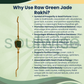 Rough Green Jade Rakhi Cum Bracelet – Natural Crystal Rakhi Bracelet for Prosperity, Harmony & Good Fortune