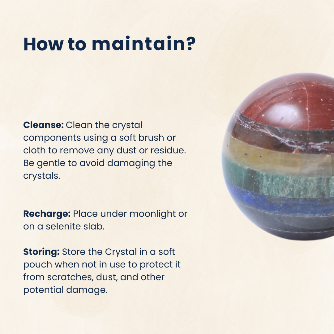 7 Chakra Healing Crystal Sphere