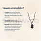Handmade Amethyst Tumble Stone Necklace – Natural Healing Crystal Wrapped in Black Thread Cord – Unisex