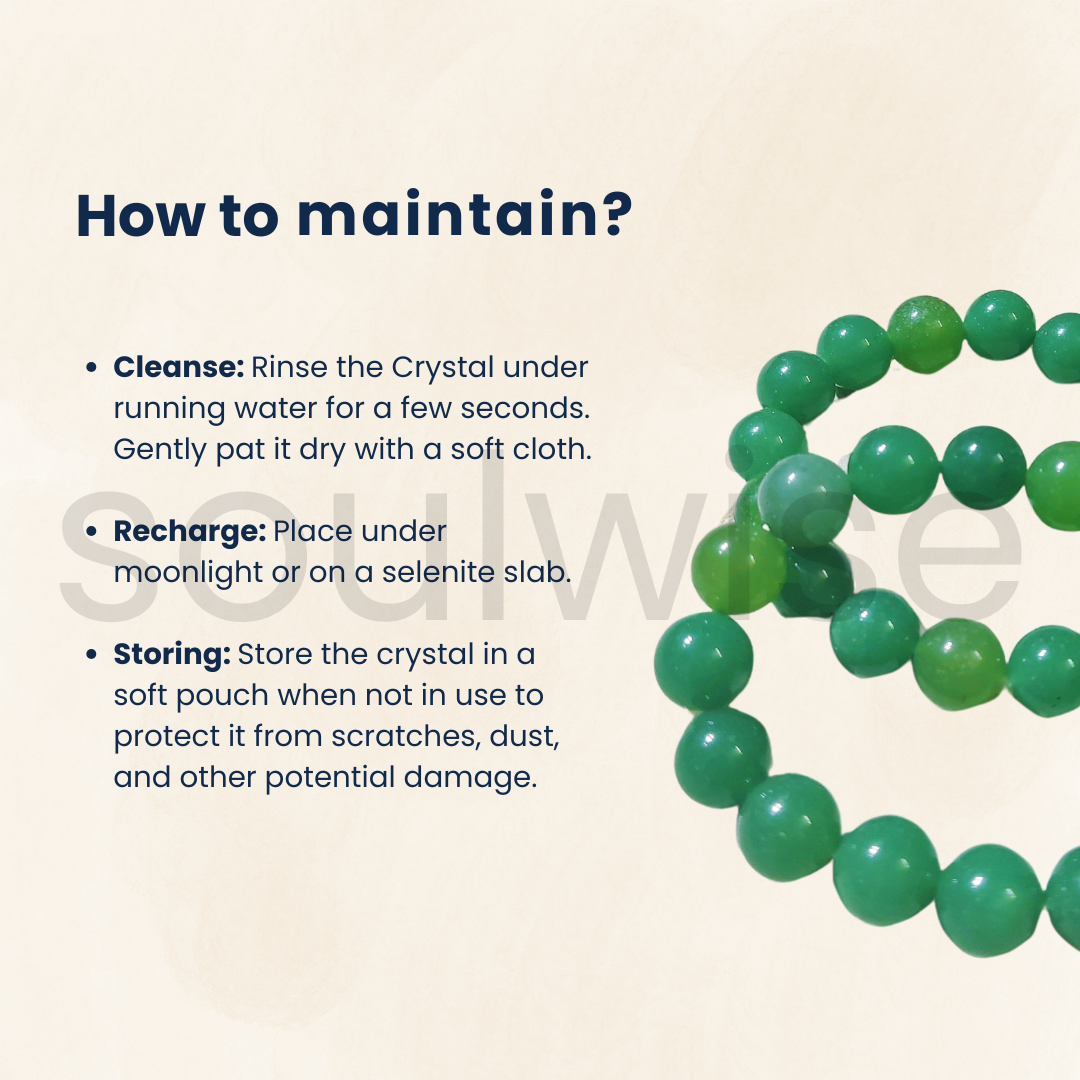 Green Aventurine Bracelet – 10mm Natural Healing Stone Beads for Prosperity, Emotional Healing & Positive Energy