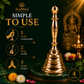 Brass Hand Bell (Ghanti) for Puja & Aarti | Traditional Temple Bell for Home Mandir, Meditation & Spiritual Rituals