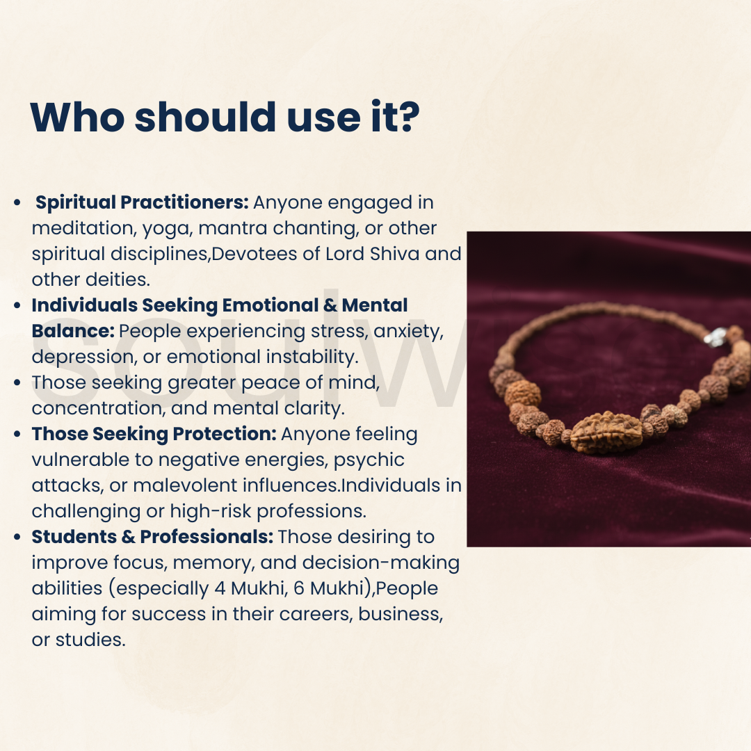 Indonesian 1-14 Mukhi Rudraksha Bracelet | Natural Multi-Face Rudraksha for Spiritual Growth, Protection & Positivity | Energized & Ready to Wear