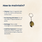 Bitcoin symbol Pyrite Keychain