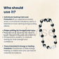 Karungali Bracelet for Men & Women | 8mm Natural Ebony Wood Beads | Silver Plated Caps | Siddha Spiritual Protection Bracelet