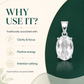 Natural Clear Quartz Gemstone Pendant – Oval-Cut Crystal Jewellery