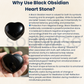 Black Obsidian Healing Crystal Heart-Shape Decor for Protection, Emotional Healing, Purification, and Spiritual Growth, Valentine Gift Housewarming (Black Obsidian)