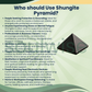 Natural Shungite Crystal Pyramid – Gemstone Energy Pyramid for Grounding, Protection & Spiritual Décor