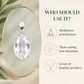 Natural Clear Quartz Gemstone Pendant – Oval-Cut Crystal Jewellery