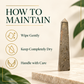 Natural Peru Pyrite Crystal Pencil – Imported Golden Healing Gemstone Point for Wealth, Prosperity, Money Attraction, Confidence, Motivation, Reiki, Meditation & Positive Energy