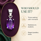 Natural Amethyst Gemstone Pendant – Oval-Cut Purple Crystal Jewellery