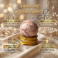 Sunstone Crystal Sphere (50–55mm) with Wooden Stand – Natural Healing Crystal Ball for Meditation, Reiki, Chakra Balancing & Home Décor