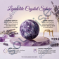 Lepidolite Crystal Sphere – Natural Healing Crystal Ball for Emotional Balance, Peace, Spiritual Growth & Positive Energy | Polished Gemstone Sphere for Meditation, Reiki & Home Décor