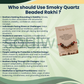 Smoky Quartz 5 Beads Rakhi – Natural Crystal Rakhi for Grounding, Protection, Emotional Balance & Positive Energy