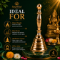 Brass Hand Bell (Ghanti) for Puja & Aarti | Traditional Temple Bell for Home Mandir, Meditation & Spiritual Rituals