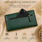 Women’s Clutch with Zibu Prosperity Symbol – Premium Vegan Leather Wallet for Abundance, Success & Elegant Everyday Carry