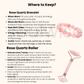 Soulwise Crystal Facial Massage Tools – Rose Quartz Bracelet & Rose Quartz Face Roller for Her | Ideal Gift for Birthday, Anniversary, Valentine's Day | Relaxation & Skincare Combo for Sister
