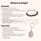 Soulwise Rose Quartz & Pyrite Healing Bracelet 10mm with Rose Quartz Angelic Keychain, Valentine's Gift Combo for Love, Positivity & Emotional Healing