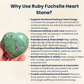 Ruby Fuchsite Healing Crystal Heart-Shape Decor for Love and Relationships, Balance, and Harmony, Valentine Gift Housewarming (Ruby Fuchsite)