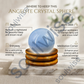 Angelite Natural Healing Crystal Sphere – Reiki Energy Stone for Inner Harmony, Peace, Emotional Balance & Spiritual Wellness