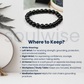 Black Tourmaline Bracelet 8mm – Natural Protection Crystal Beads for Evil Eye Shield, Grounding & Focus | Unisex