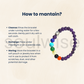 7 Chakra Healing Crystals Bracelet – Natural Amethyst Beads with Buddha Charm.
