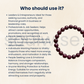 Natural Ruby Diamond Cut A+ Quality 10mm Bracelet for passion, strength, and vitality.