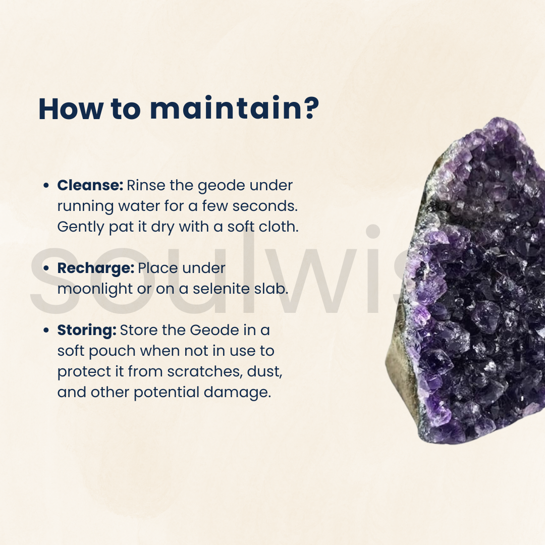 Natural Amethyst Quartz Gemstone Cluster – 10 cm, 700g | Healing Crystal for Protection, Meditation & Home Décor | Raw Energy Stone Gift