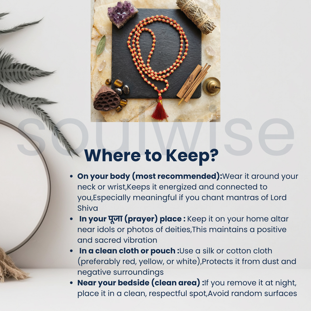 2mm Rudrani mala (108 Beads)for meditation and concentration.