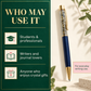 Pyrite Ball Pen – Crystal Ballpoint Pen for Office, Journaling & Thoughtful Gifting