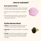 Rakhi Gift for Sister – Rose Quartz Crystal Flower & Pyrite Hamsa Ring – Protective Jewelry & Healing Decor Duo.