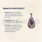 Natural Amethyst Cabochon Gemstone Pendant – Genuine Crystal Necklace – Mixed Shape (Random Pick) – Reiki Healing Jewelry