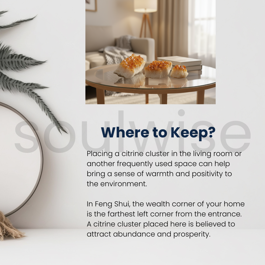 Natural Citrine Cluster 200g – Raw Golden Quartz Crystal for Positivity, Abundance, and Energy Cleansing