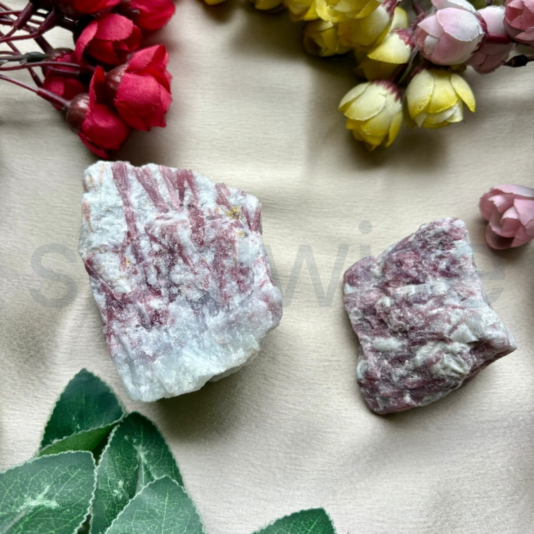 Pink Tourmaline Raw Natural Crystal – Unpolished Healing Stone for Love, Emotional Healing & Heart Chakra Balance (50g)