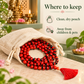 Soulwise Rakta Gunja Mala | 108 Beads Rakta Gunja Japa Mala | Sacred Red Gunja Seed Mala for Mantra Chanting, Spiritual Sadhana & Energy Protection.