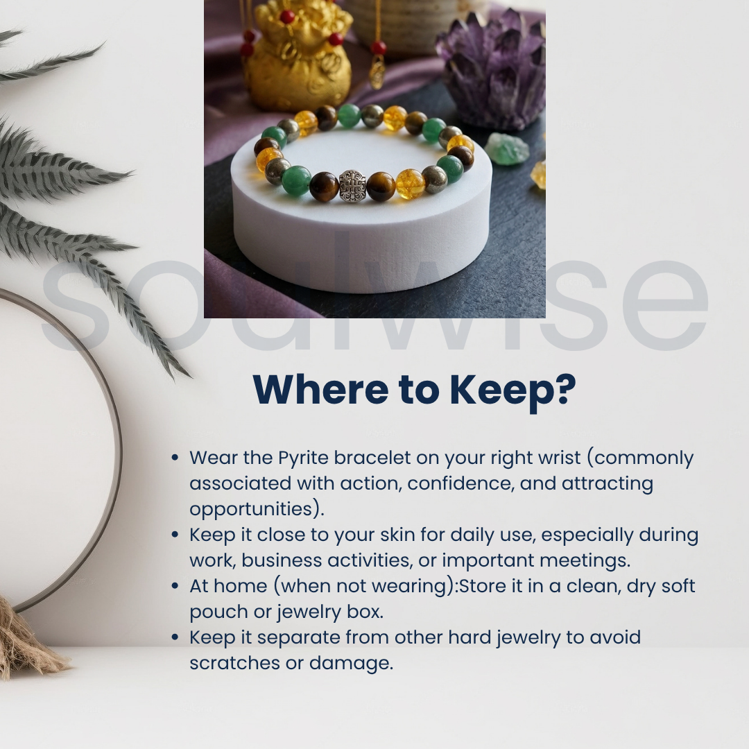 Money Magnet Bracelet with Five Blessings & Longevity Charm | Dhan Yog Wealth Bracelet 10mm | Feng Shui Lucky Bracelet for Wealth, Success, Protection & Prosperity (Unisex)