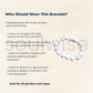 Howlite Crystal Bracelet 8mm for Women & Men – Natural Stone for Calmness, Peace & Stress Relief