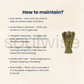 Natural Pyrite Angel – 2 Inch Hand-Carved Crystal Figurine – Healing Stone