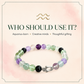 Aquarius Zodiac Crystal Bracelet with Hamsa Hand Charm – Certified Natural Multi-Stone 8mm Beads