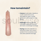 Soulwise AuraGuardian Rose Quartz Energy Wand – 100-150g for Healing, Aura Cleansing & Chakra Activation